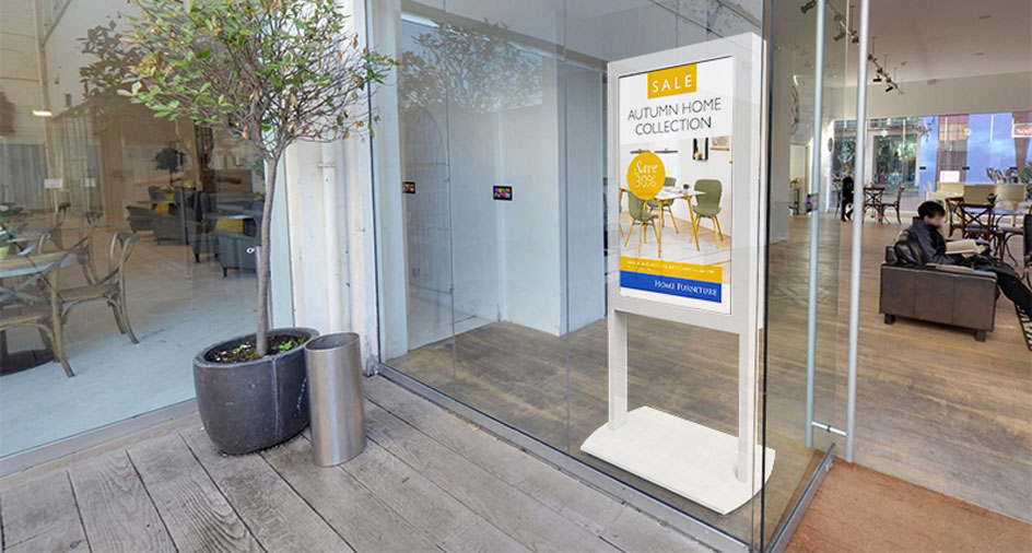 Freestanding Ultra High Brightness Digital Window Display