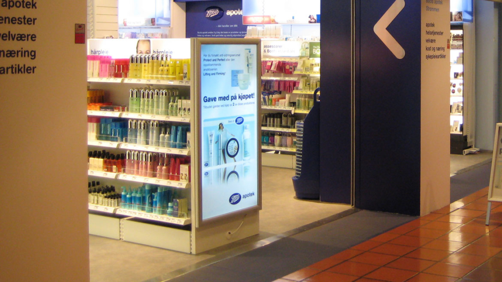 Boots Slimline POS Lightbox in Norway Boots Slimline POS Lightbox in Norway
