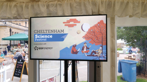 Budget digital signage screens for EDF Energy