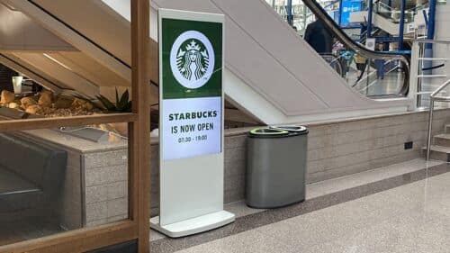 Freestanding Digital Totem in shopping centre