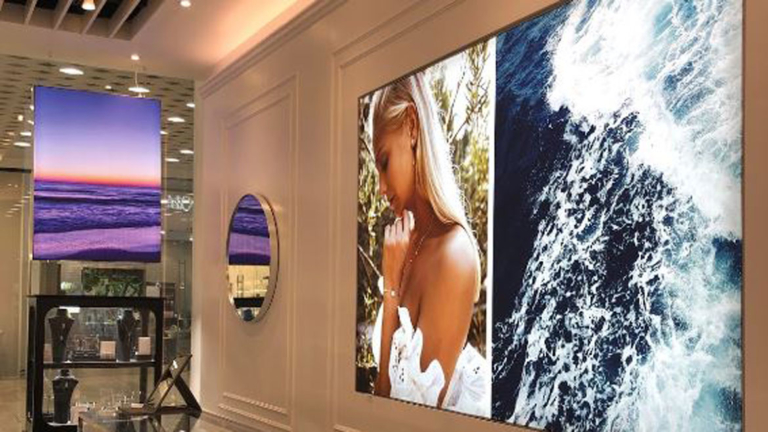Retail light boxes for Carat at Westfield White City
