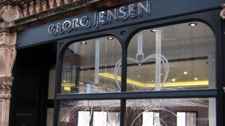 Self Adhesive Vinyl on Georg Jensen Shop Windows