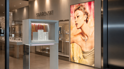 Atlas retail display light box for Swarovski