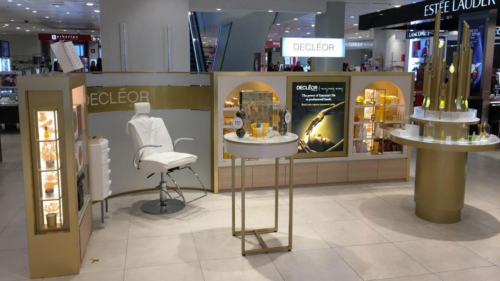 Bepsoke Atlas LED lightbox for Decleor at House of Fraser in London Victoria