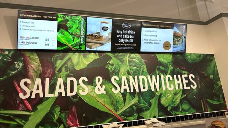 Digital Menu Boards for Sandwich Shop