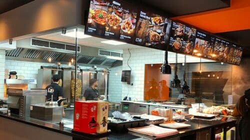 Digital menu boards for a Kebab Quick Service Restaurant
