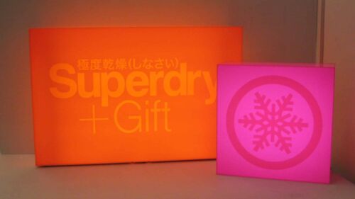LED Illuminated Acrylic Cubes for Superdry