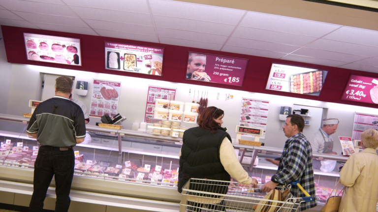 Apollo LED Backlit Light Boxes in a store