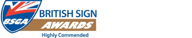 British Sign Awards Highly Commended