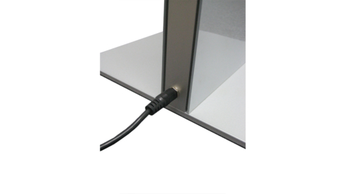 Cable Detail of Focus Frame Freestanding Light Box