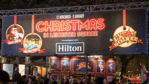Christmas in Leicester Square Flex Face Light Boxes