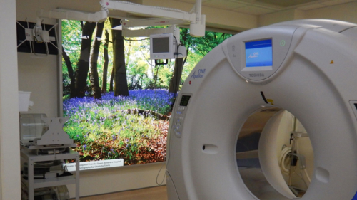 Hercules LED light box in NHS Scanning Room