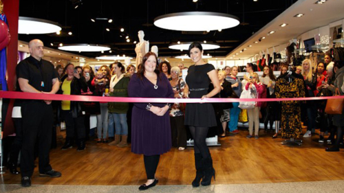 Kym Marsh with LED Ceiling Discs