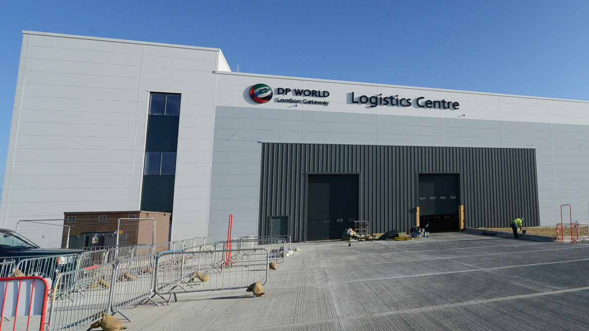 Large built up letters for DP World London Gateway