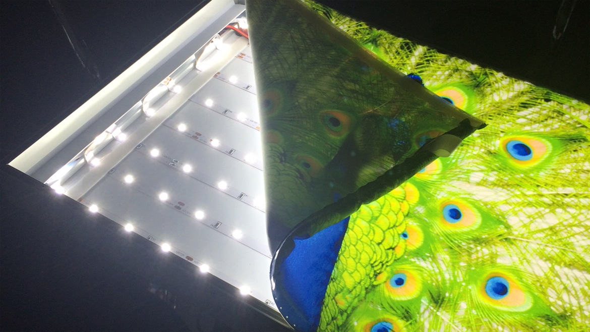 LumiTex Lightbox backlit with LEDs