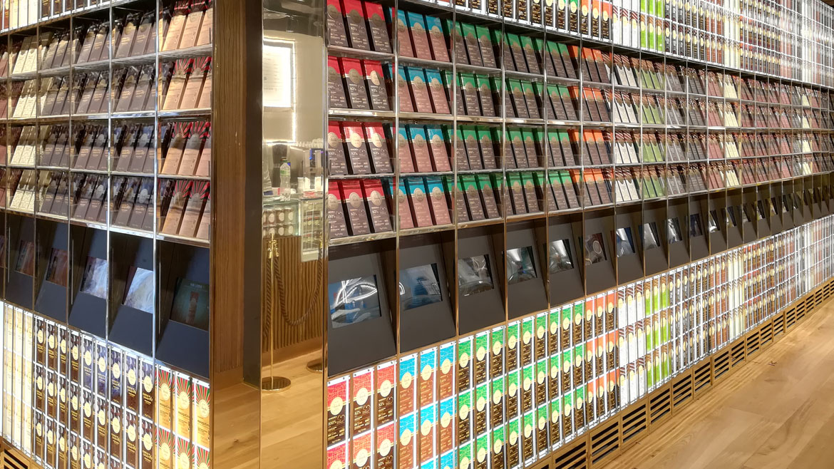 POS digital screens for Venchi Chocolate Shops