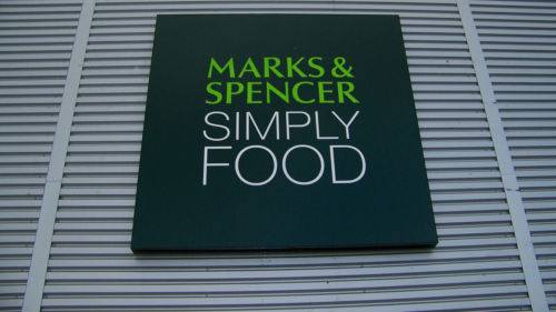 Square Flex Face light box sign for M&S