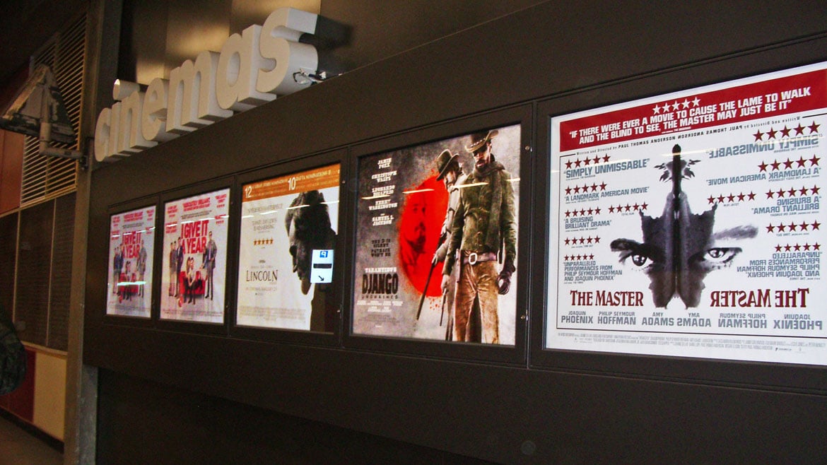 Urban IP67 LED Poster Case at Barbican Cinemas