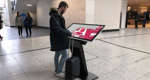 Digital Kiosk in a Shopping Centre
