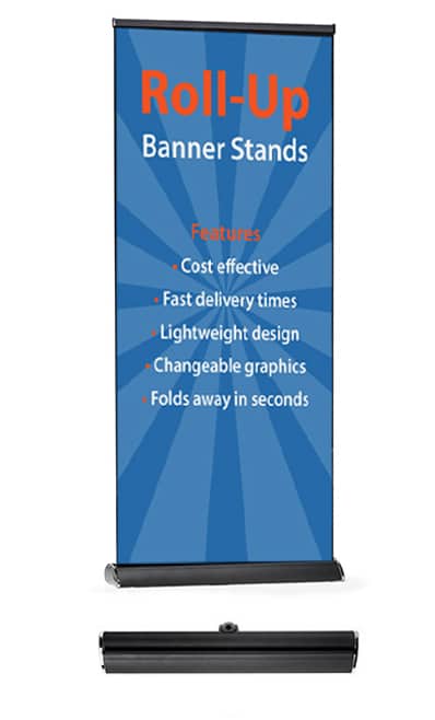 Premium Roller Banner Stand in Black
