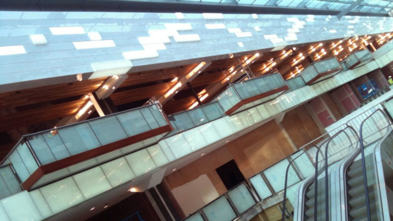 LED Light Panels used as architectural LED feature lighting for Westfield shopping centre