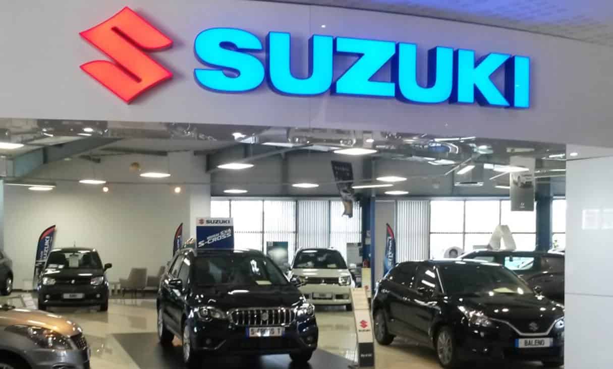 Face Illuminated Built Up Letters for Suzuki Car Showroom