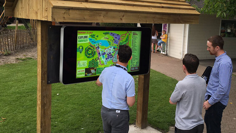 Outdoor Digital Touch Screen Knowsley Safari Park