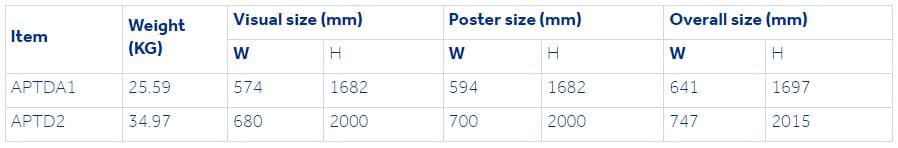 Apache Totem Light Box Specifications