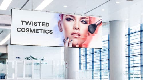 Indoor LED Display for Twisted Cosmetics