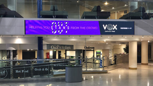 Indoor LED Display in a Shopping Centre