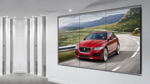 LCD Video Wall in Car Showroom