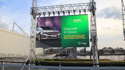 Outdoor LED Screen for Europcar