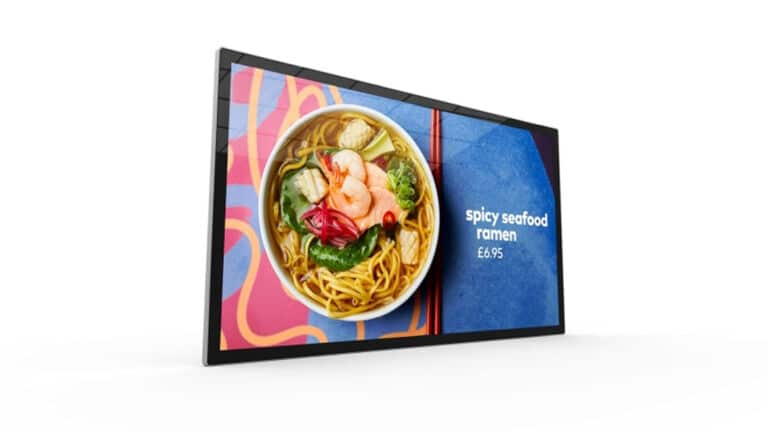 Vision Slimline Digital Screen for Sushi Bar 2