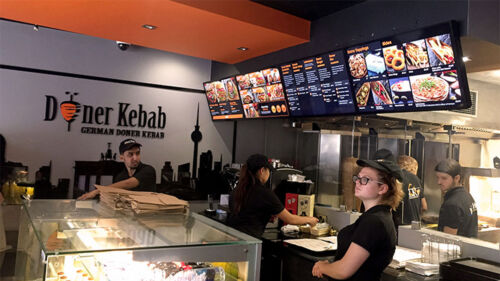 Digital Menu Screens for a Kebab Restaurant