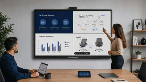 Connect Digital Whiteboard slim bezel 4K interactive touchscreen display Connect Digital Whiteboard slim bezel 4K interactive touchscreen display