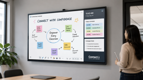Connect Digital Whiteboard used for interactive training and classroom presentations Connect Digital Whiteboard used for interactive training and classroom presentations