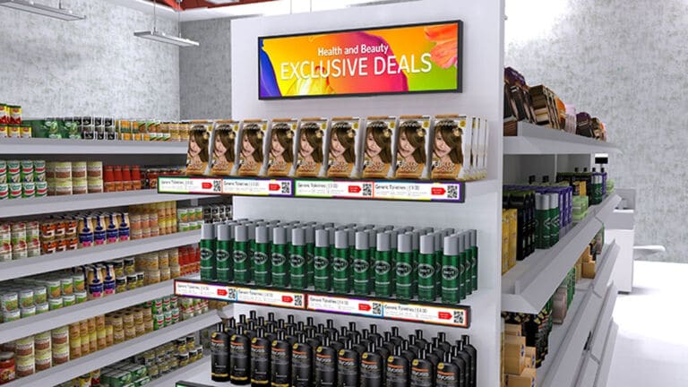 Shelf Talker Digital Screens End Of Aisle Display