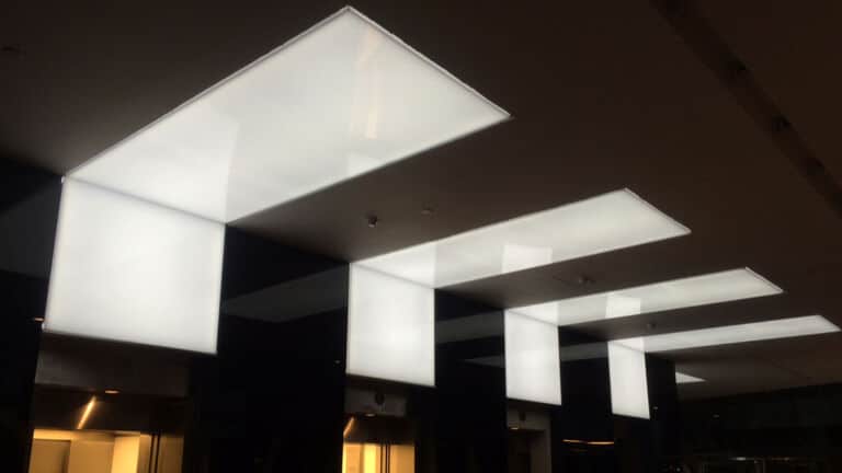 LED Light Panels for Lift Lobby Ceiling Display