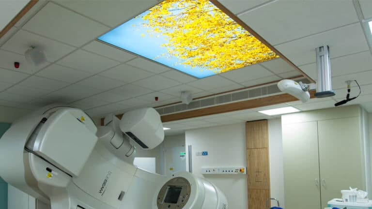 Ceiling Fabric Face Light Box for Colchester Hospital