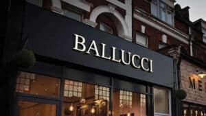 Illuminated Shop Front Sign for Ballucci Coffee Bar