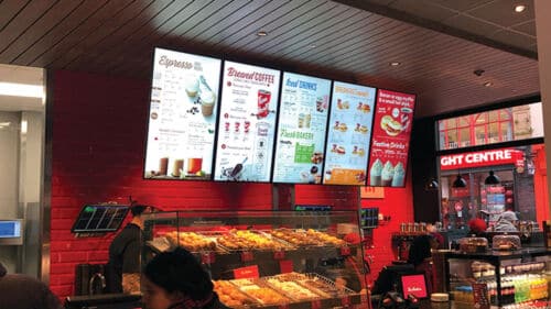 Digital Menu Screens
