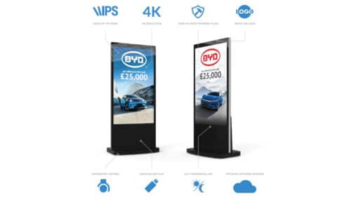 65 Inch 4K HD Freestanding Digital Screens Features