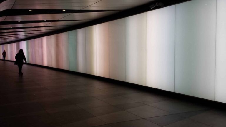 LED Light Walls in a London subway