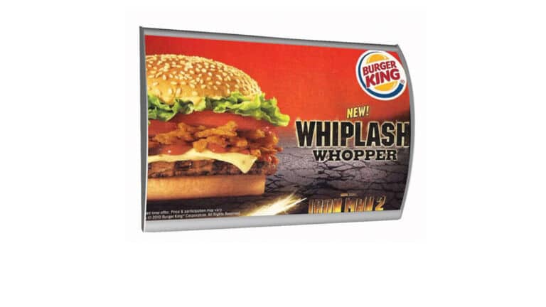 Illuminated Menu Board for Burger King