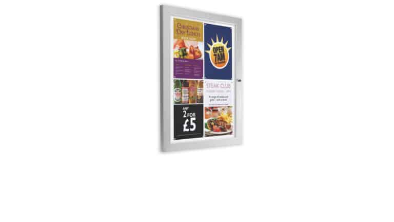 Ecolock Lockable Notice Board 4xA4