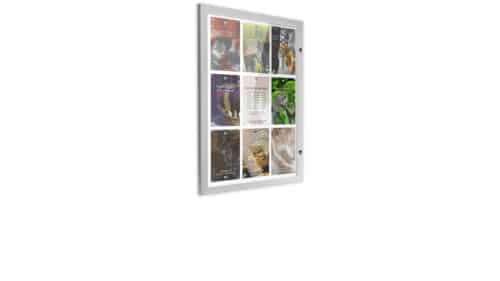 Ecolock Lockable Notice Board 9xA4