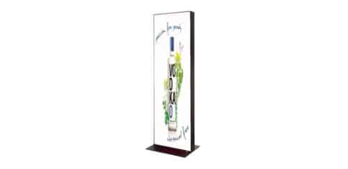 Freestanding Digital Fabric Totem Back