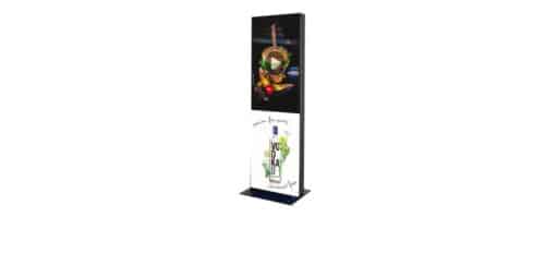 Freestanding Digital Fabric Totem Front