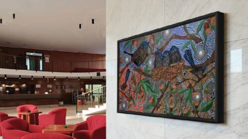 Digital Display Canvas in foyer
