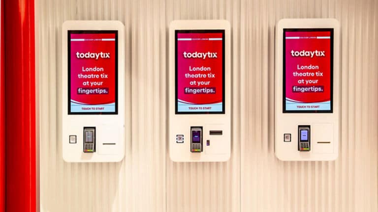 27 Inch Self Service Kiosk for Theatre Tickets